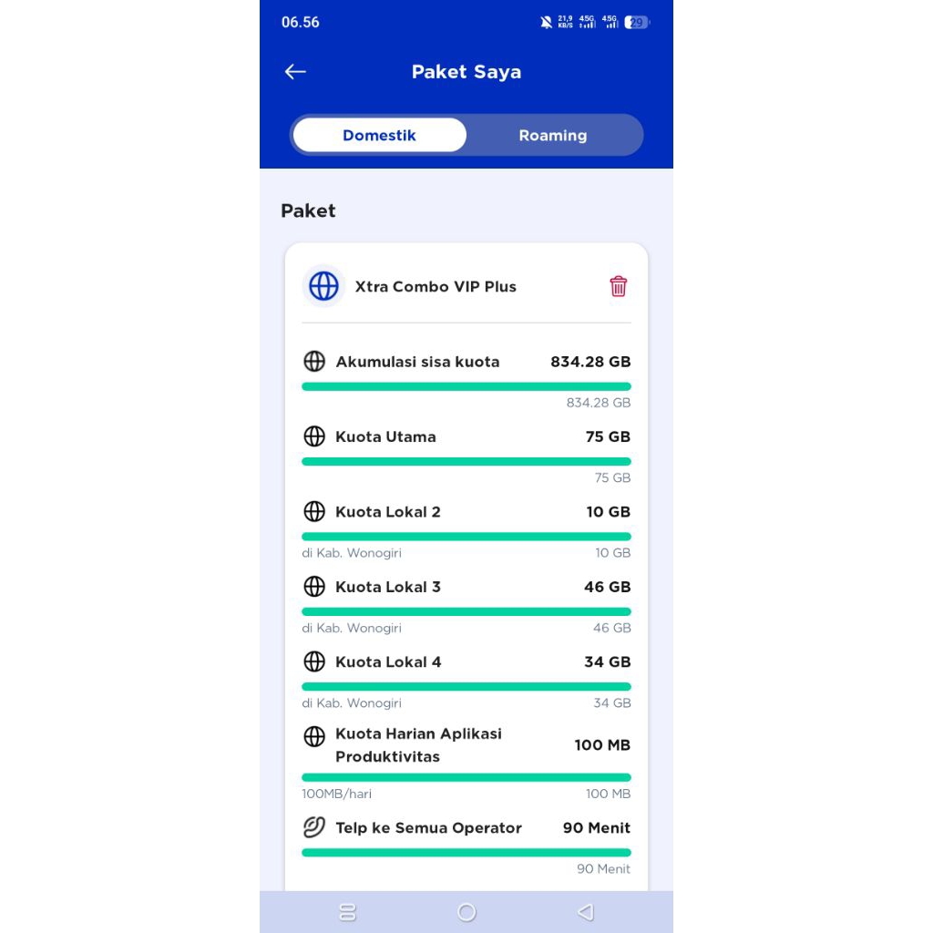 KARTU XL XTRA COMBO VIP PLUS DISKON 90%