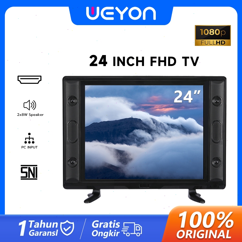 Weyon 24" FHD Ultra-Slim LED TV Sale FHD Digital LED 22/24/25 Inch  Garansi 1 Tahun