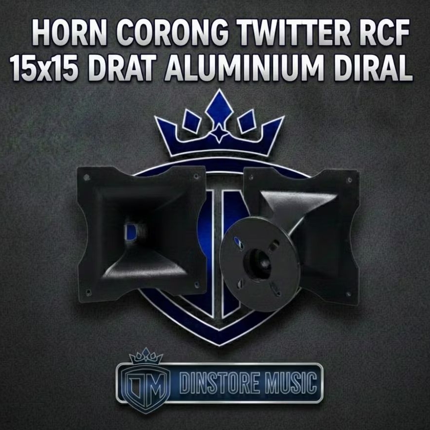 Horn Corong Twitter RCF Ukuran 15×15 Drat Alumunium Diral