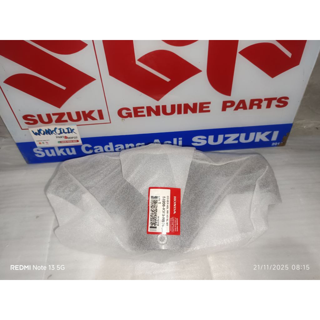 cover HDL batok belakang vario techno 110 silver original AHM