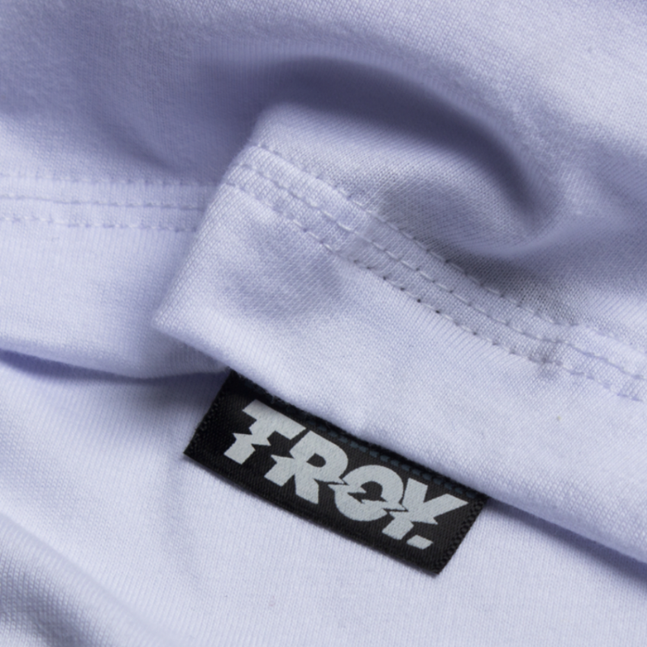 Troy Company Boxy Oversize Tshirt White Human Character - Kaos Boxy Oversize Putih Lengan Pendek MBD 3238
