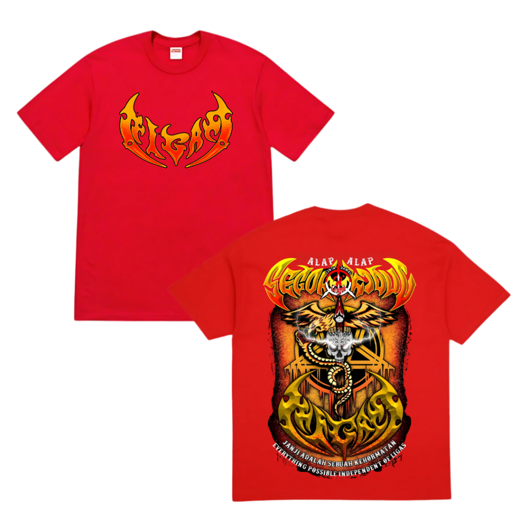 Promo Kaos Alap-Alap Segoro Kidul Ligas Bahan Cotton Combed Tebal Murah Dan Halus Warna Merah