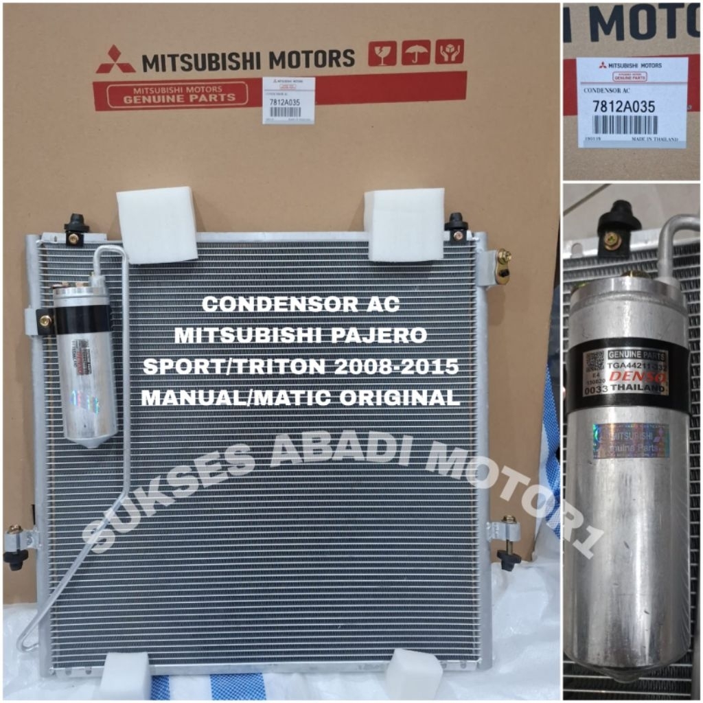 CONDENSOR AC KONDENSOR AC MITSUBISHI PAJERO TRITON 2008-2015 ORIGINAL DENSO THAILAND
