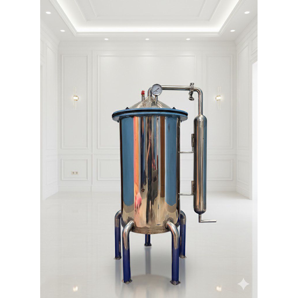 Detilasi uap - Penyulingan Minyak atsiri sereh wangi daun cengkeh Gaharu dan lainya