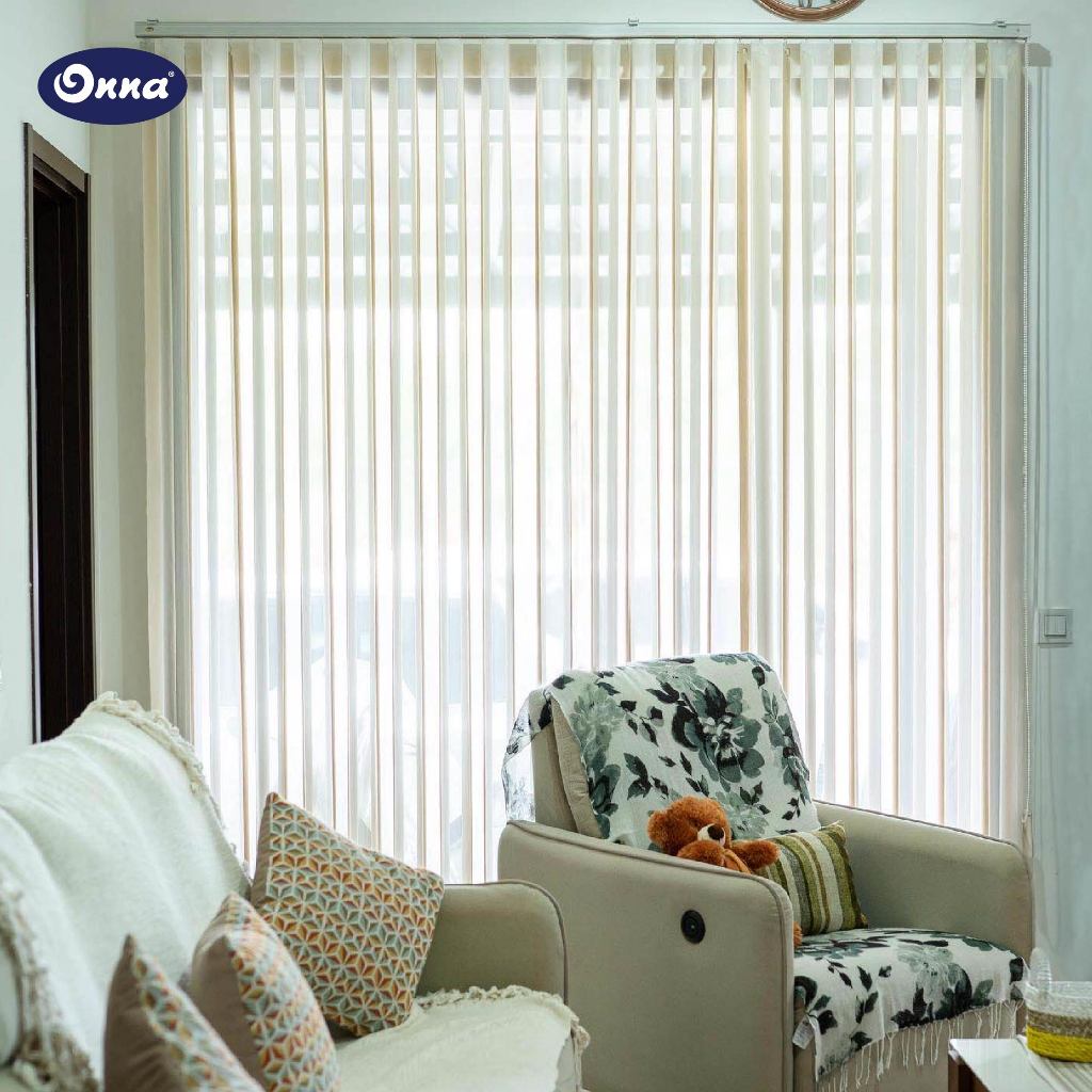 ONNA Vertical Sheer Blind Gorden / Tirai Jendela Minimalis Modern (Ukuran Custom)