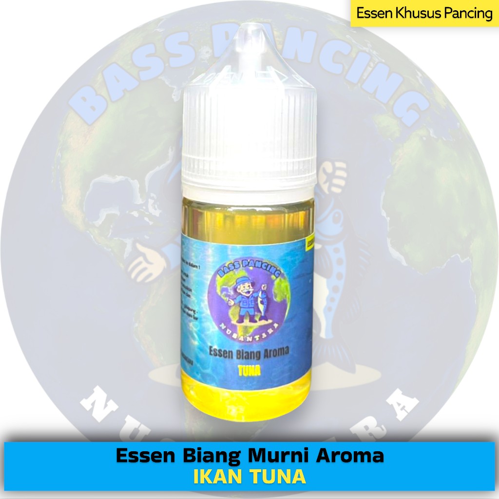 BASS Pancing Essen Biang Murni Aroma TUNA Campuran Umpan Ikan Kualitas SUPER Kemasan 10ml dan 30ml