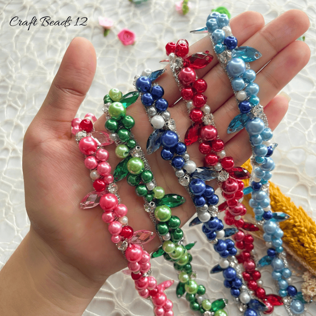 Payet Rangkai Mutiara N2 | Payet Mutiara / Payet Leher / Payet Dada / Payet Pinggang / Bisa Custom W