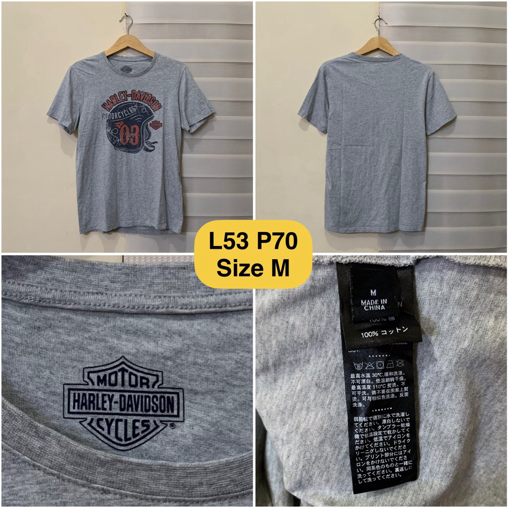 Kaos Harley Davidson Abu Original