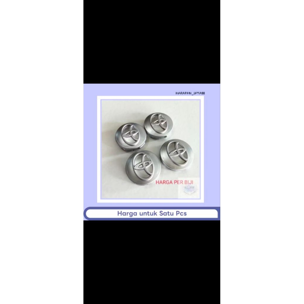 Tutup dop velg toyota avanza diameter 5.7cm