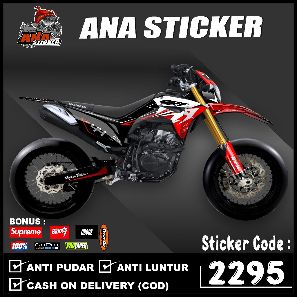 2259 Stiker Decal CRF 150 L Minimalis Tahan Lama