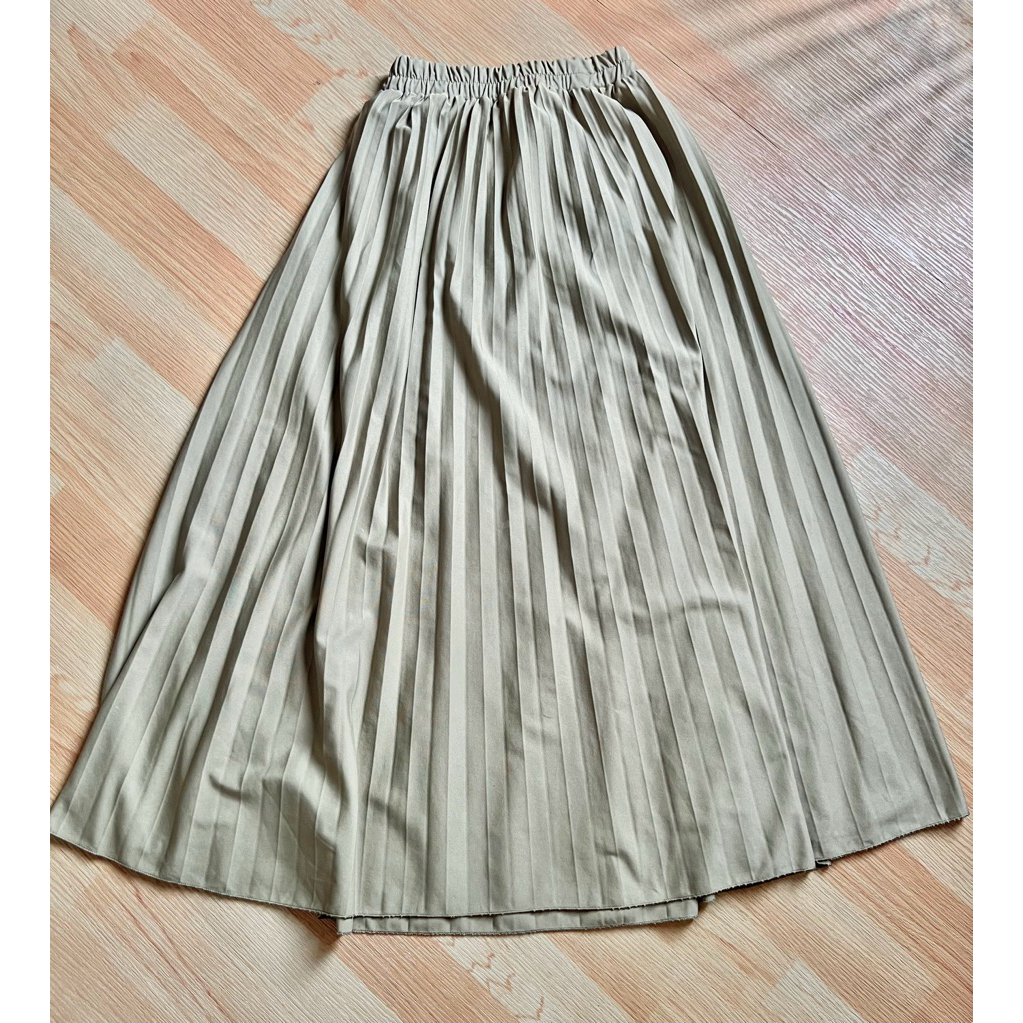 rok plisket/rok plisket hijau