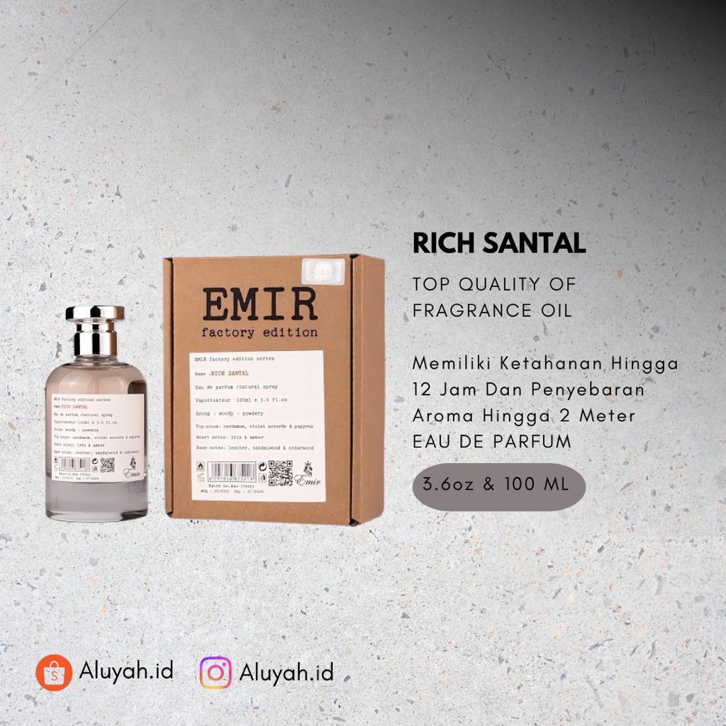 Rich Santal by Emir (100ml) original parfume