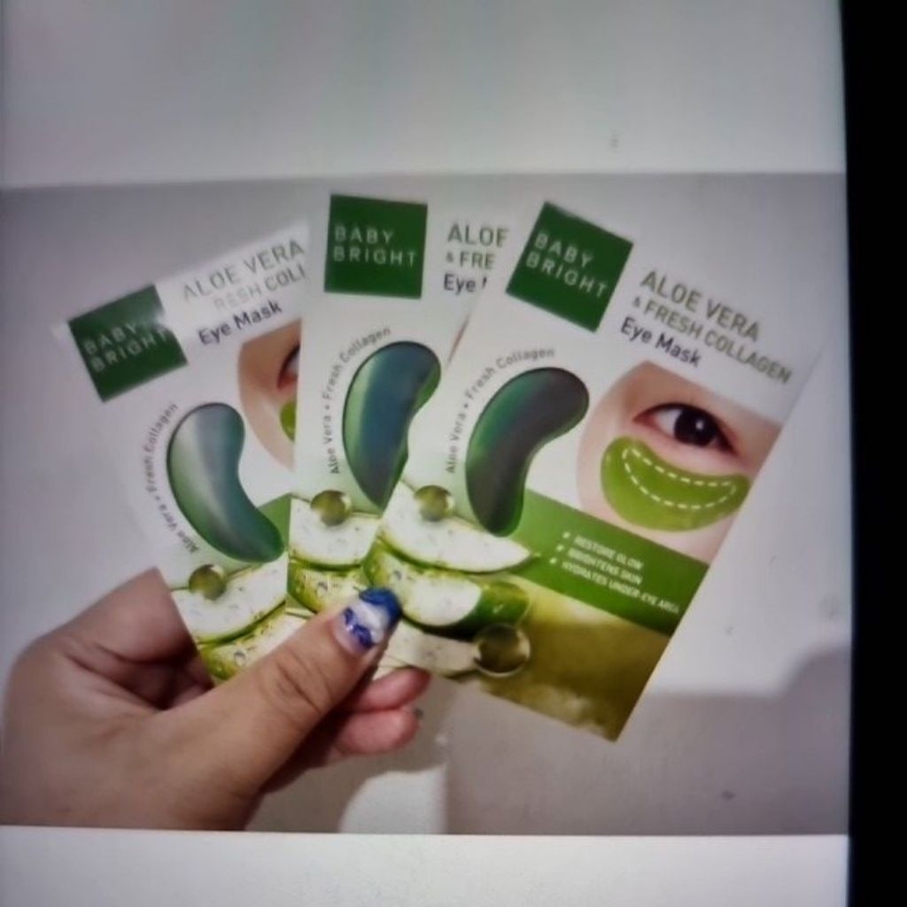 aloe vera mask eye gel hijau