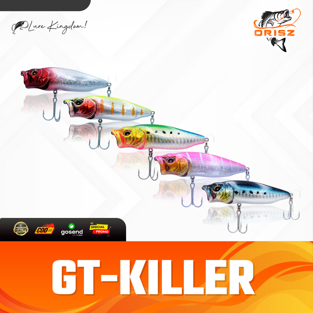 Lure Kingdom Umpan Popper GT-Killer 3D Action || Lure Kingdom Popper GT-Killer Anti Rusting 3D