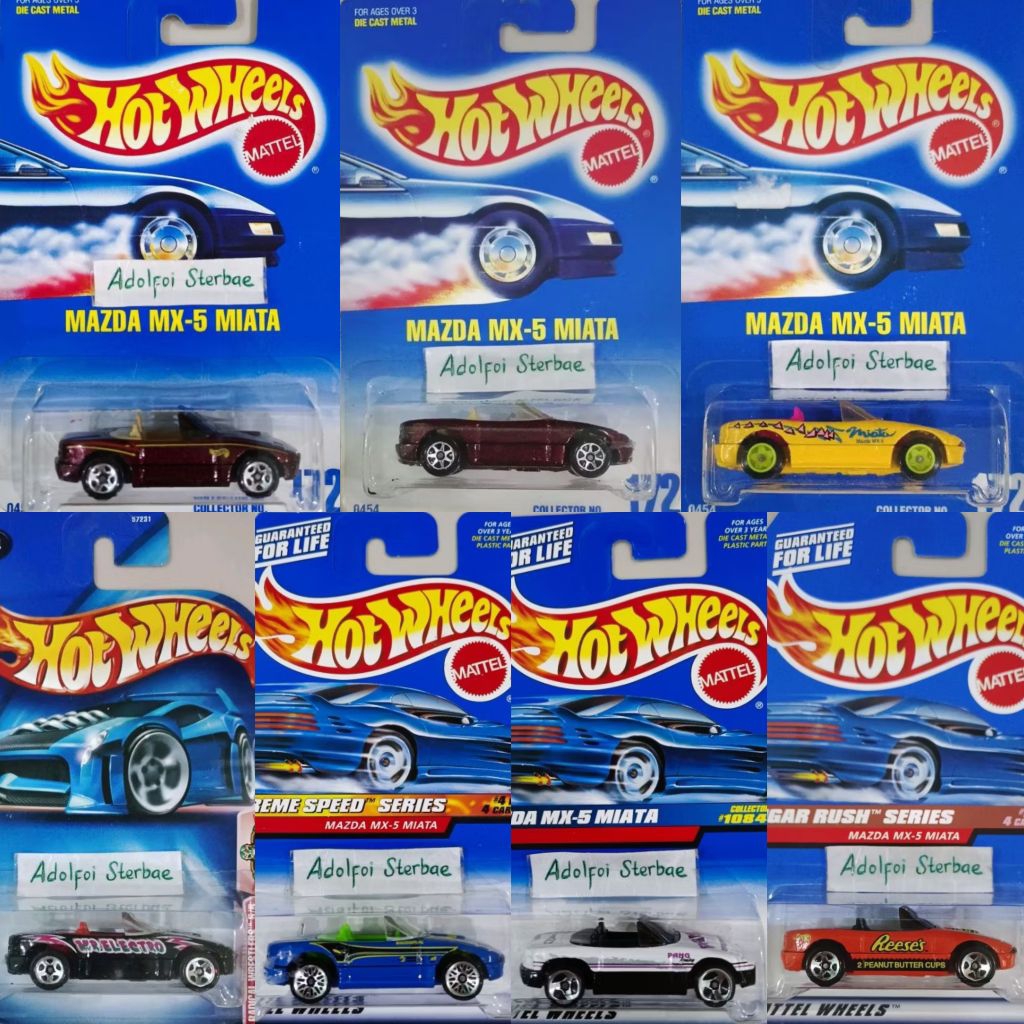hotwheels hot wheels mazda mx-5 mx5 mx 5 miata x-treme speed series radical wrestlers pang racing mr