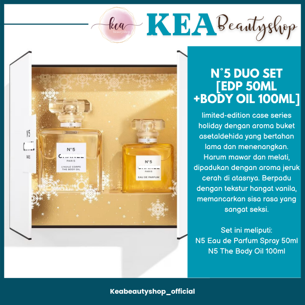 CH*NEL N5 DUO SET [EDP PARFUM 50ML + BODY OIL 100ML]