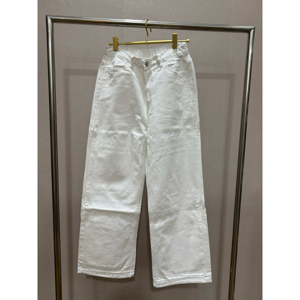 this is april white jeans