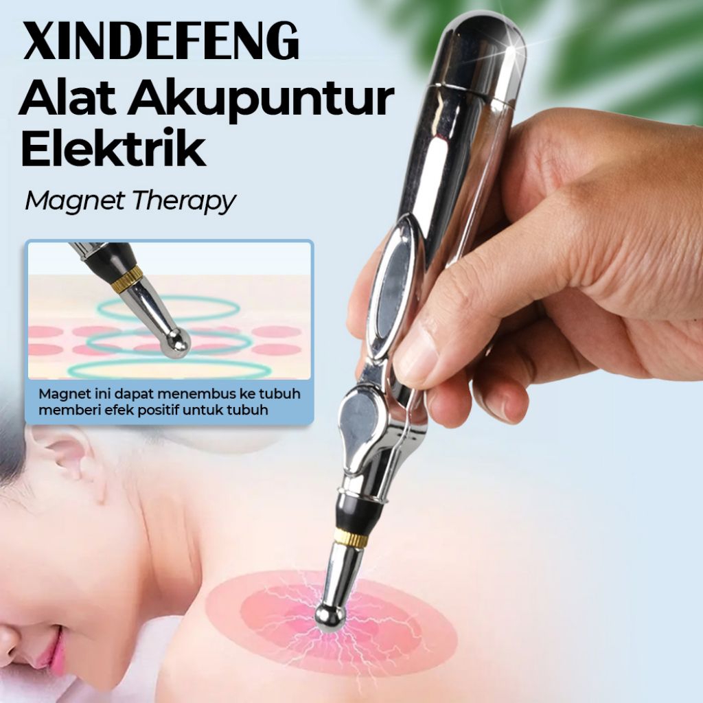 Alat Akupuntur Magnetic Therapy Pen Massager 9 Gears - DF-618