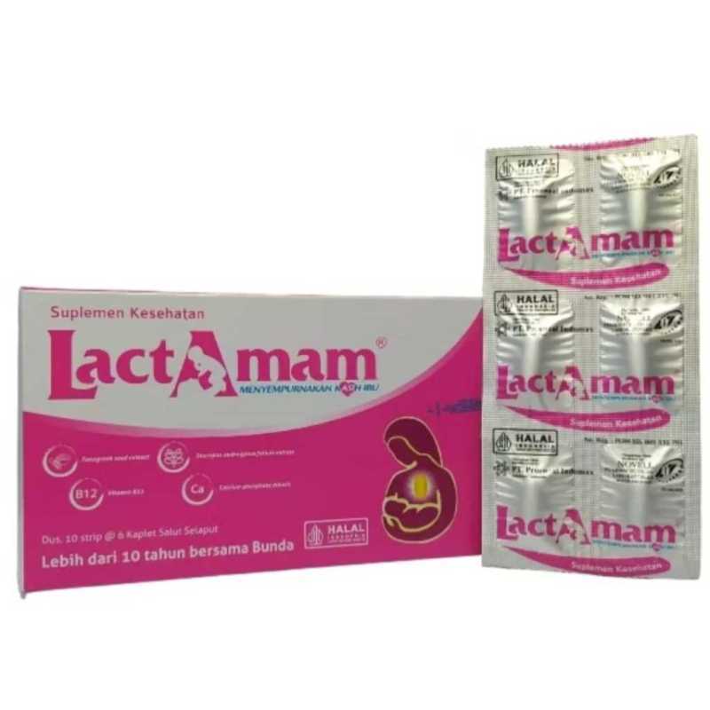 Lactamam Vitamin Asi Bosster Ekstrak Alami ASI (6 TAB)