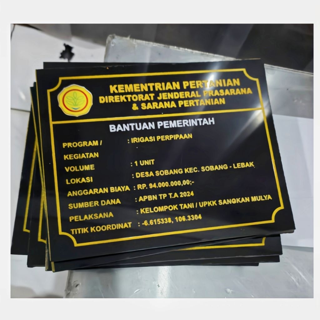 PRASASTI DANA DESA/PERESMIAN PEMBANGUNAN/BATAS DESA BAHAN GRANIT