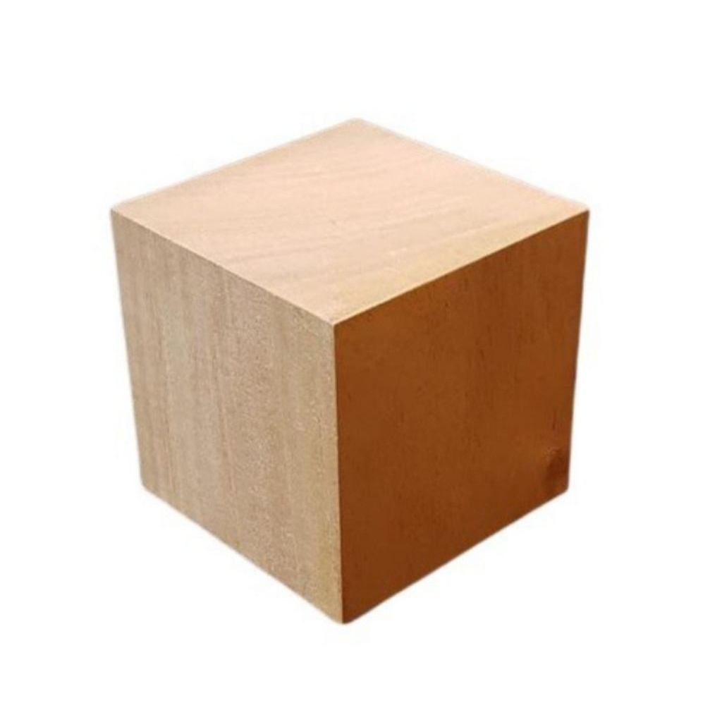 kubus kayu 10x10x10cm