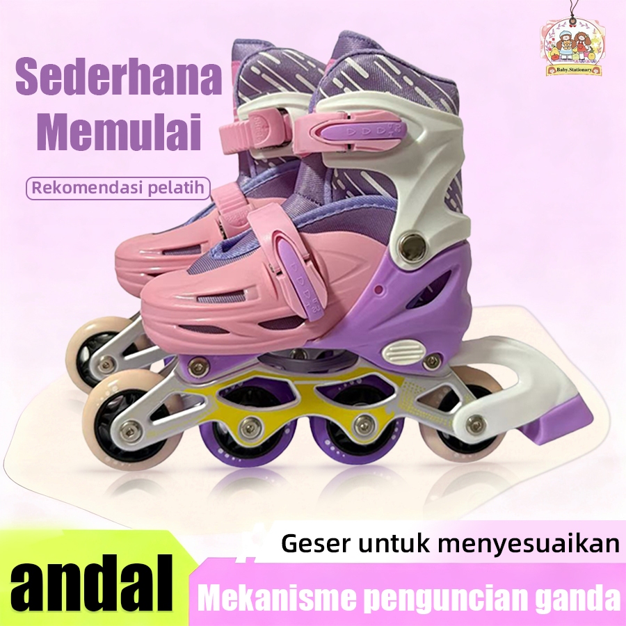 Bisa Model Bajaj  sepatu roda anak perempuan roda 4  Sepatu skateboard anak-anak