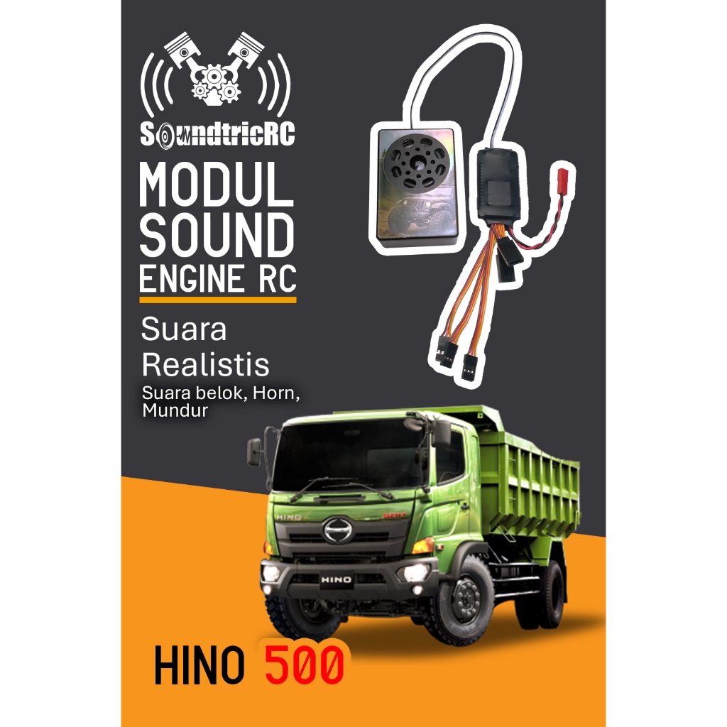KOMPONEN MODUL EFEK SUARA MESIN RC HINO 500
