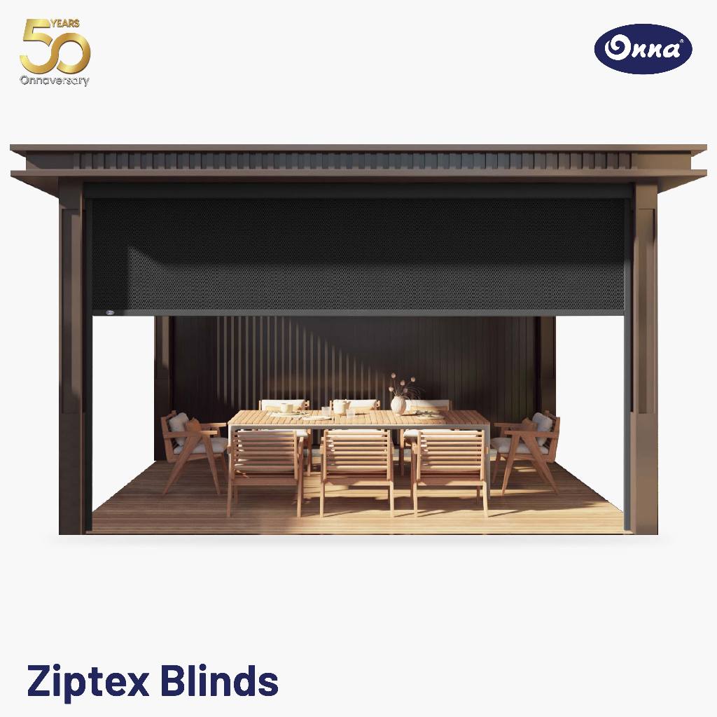ONNA Ziptex Blind Gorden / Tirai Outdoor Minimalis Modern