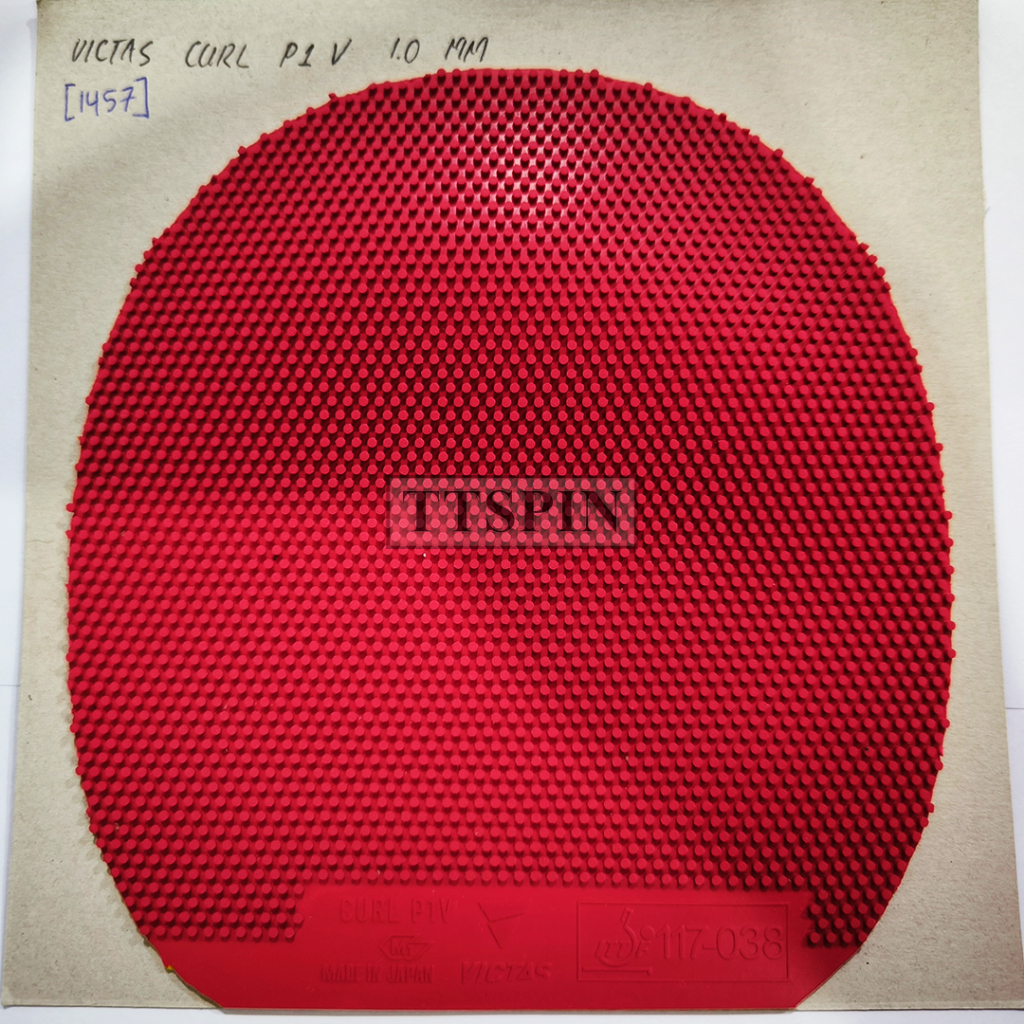 Victas Curl P1 V - Karet Pingpong Tenis Meja Bet Bat Victas Curl P1V Bintik Panjang Bintik Bertahan 