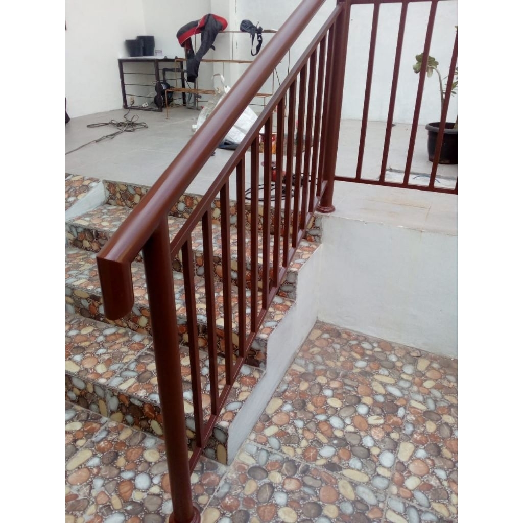 balkon, railing tangga, pagar minimalis