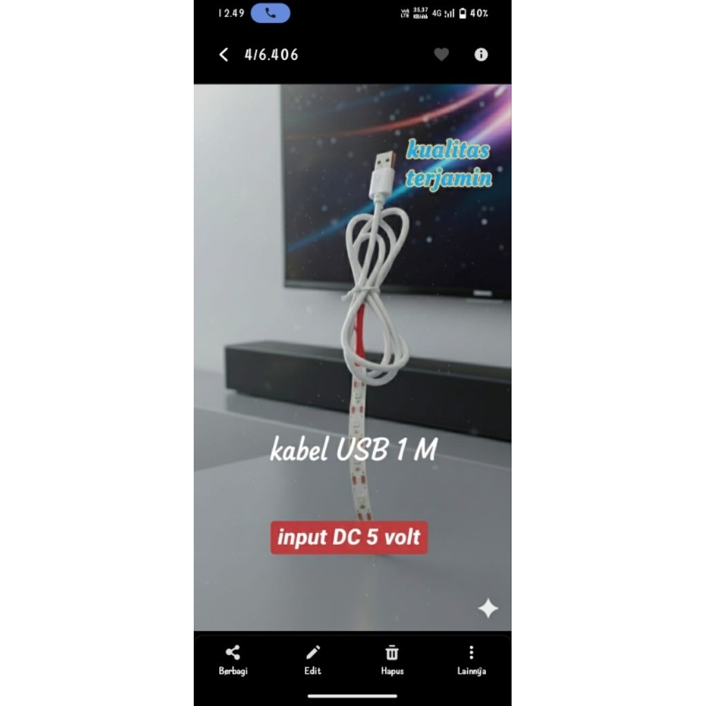 Lampu LED 5Volt, lampu emergency, lampu USB mini