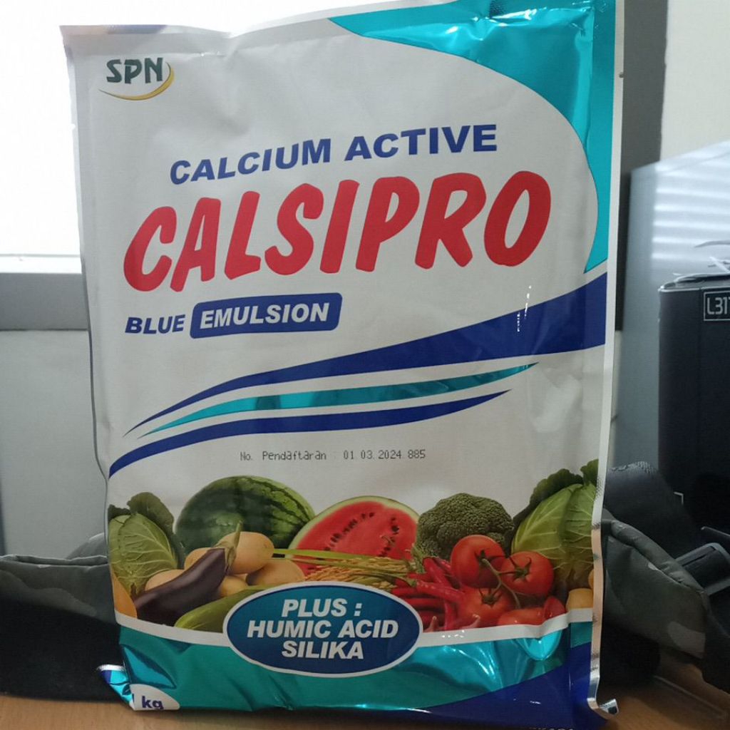PUPUK CALCIUM ACTIVE CALSIPRO BLUE EMULSION 1KG (PLUS HUMIC ACID SILIKA)