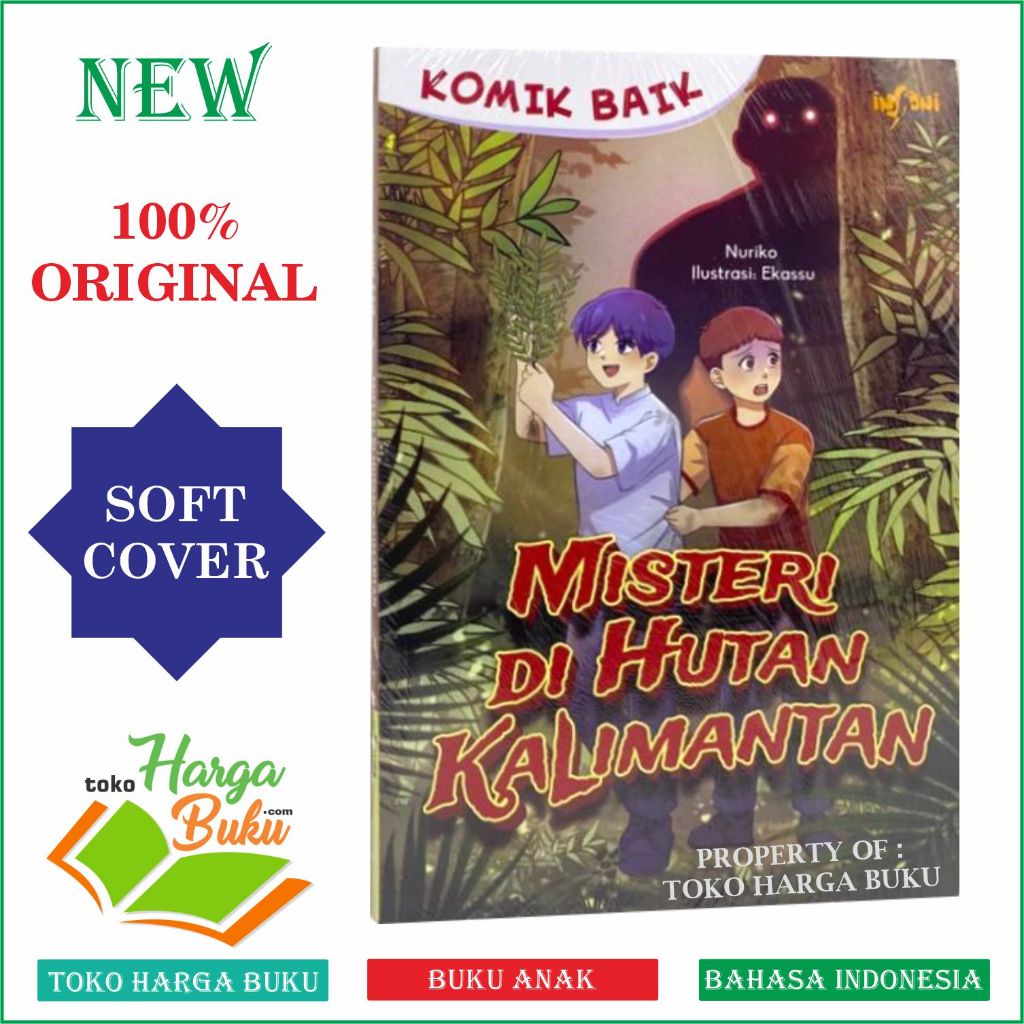 Foto Komik Baik Misteri Di Hutan Kalimantan Buku Cerita Anak ORIGINAL Insani Kids GIP - Gema Insani Press