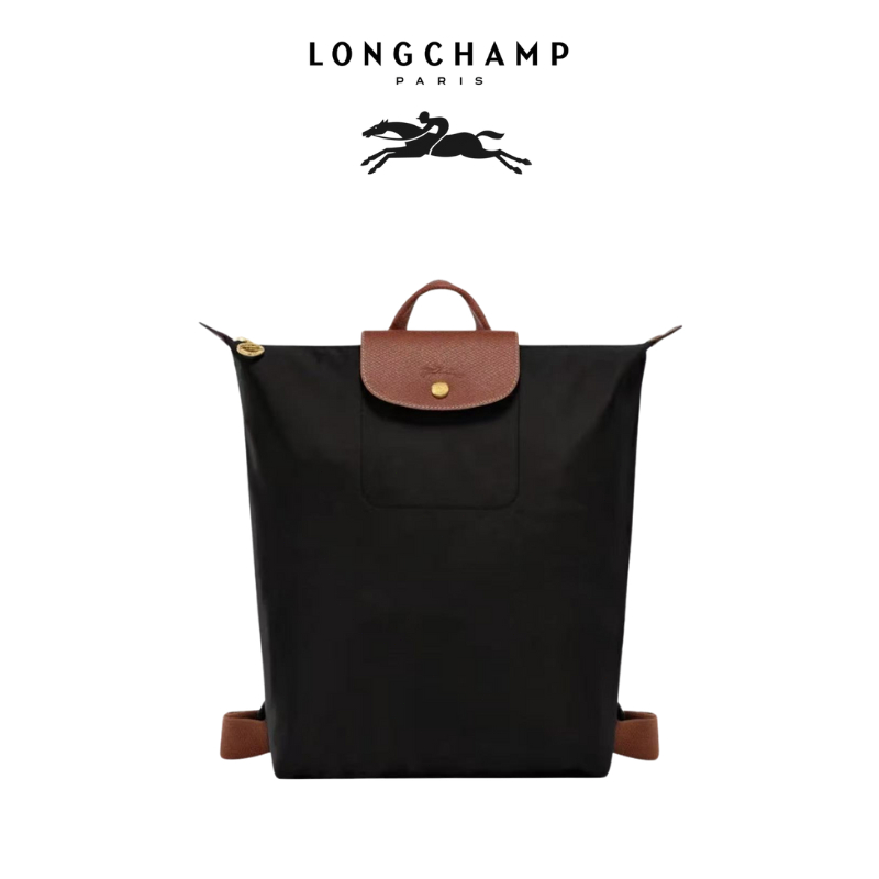Longchamp Tas Ransel/Tas Tangan Wanita Kantor & Kasual Anti Air Lipat