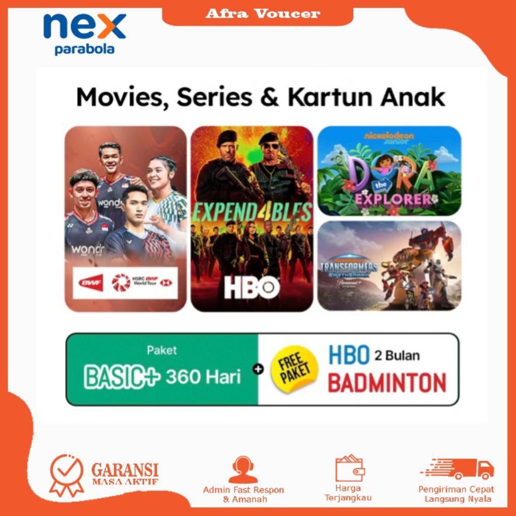 Paket Basic+ 360 Hari Nex Parabola Promo