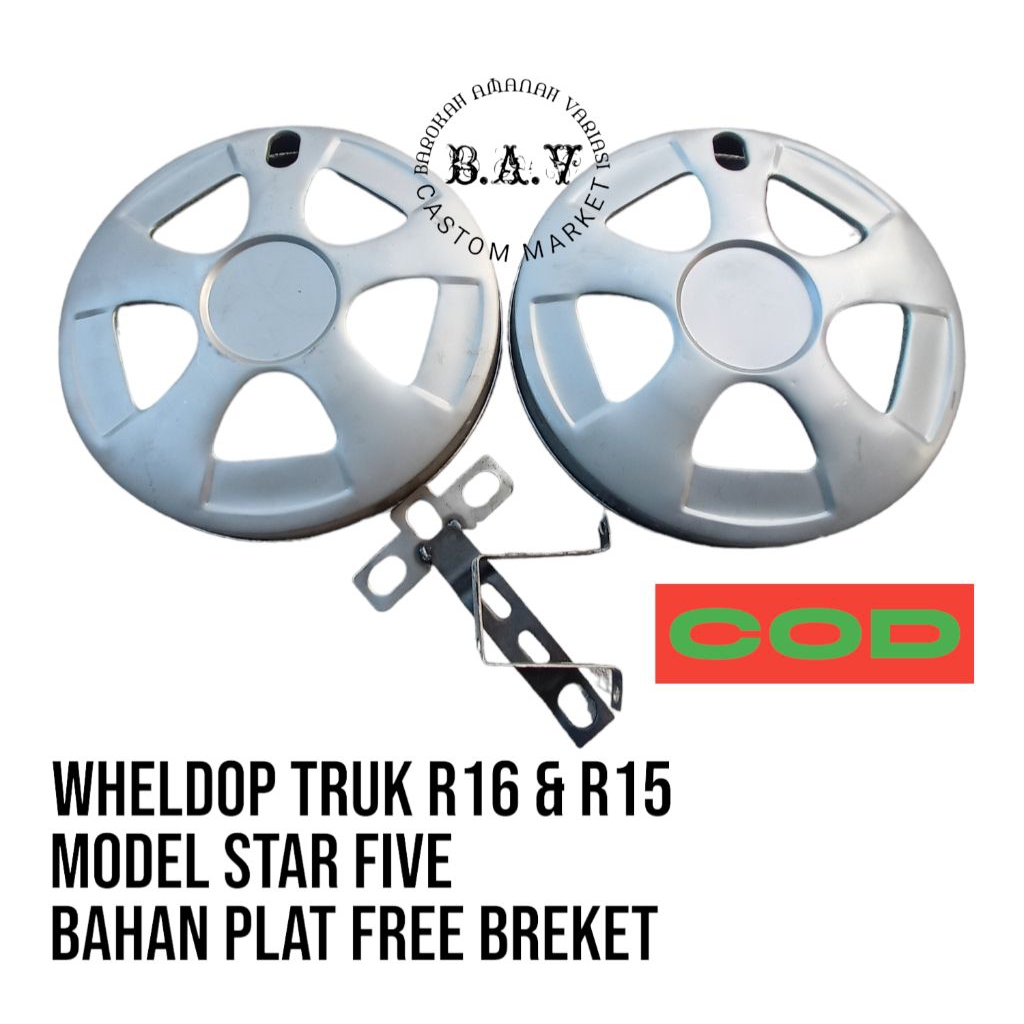 WHELLDOP DOP RODA STAR FIVE RING 16 DAN RING 15 TRUK DAN BUS