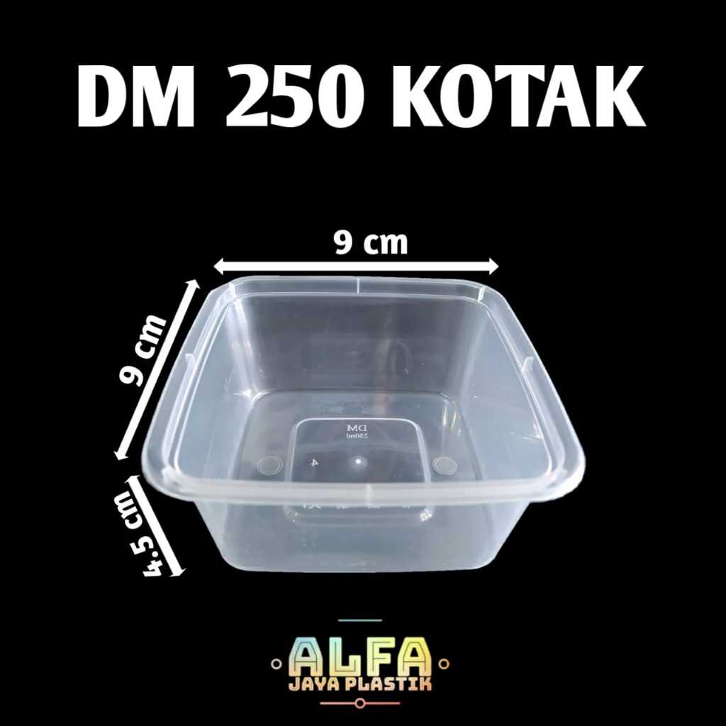 Thinwall 250ml SQ / thinwall kotak 250ml DM