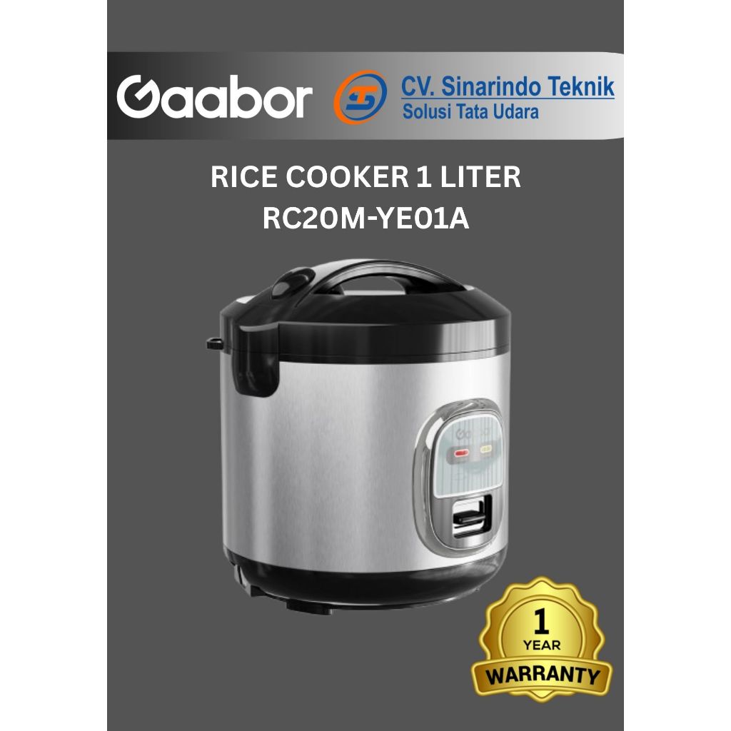 GABOOR RICE COOKER 1 LITER RC20M-YE01A
