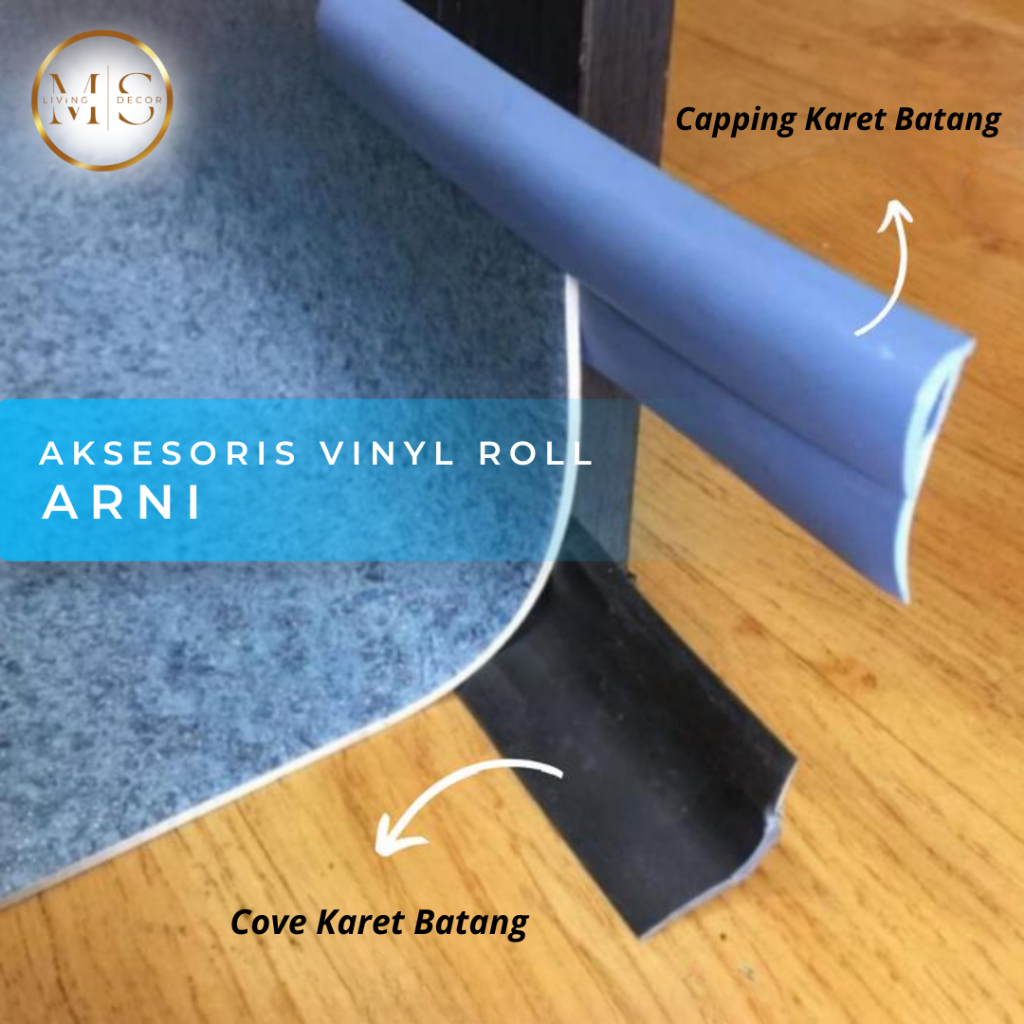 capping cove karet batangan ARNI | aksesoris untuk lantai vinyl roll/karpet vinyl rumah sakit