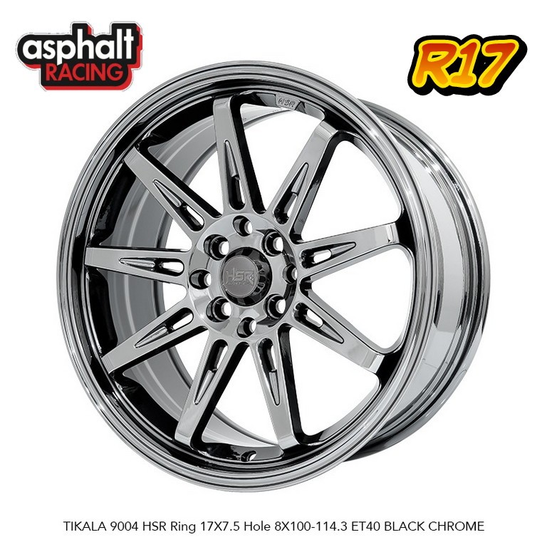 VELG MOBIL R17 BLACK CHROME UNTUK JAZZ YARIS VIOS MOBILIO CITY AVANZA DLL HSR TIKALA RING 17
