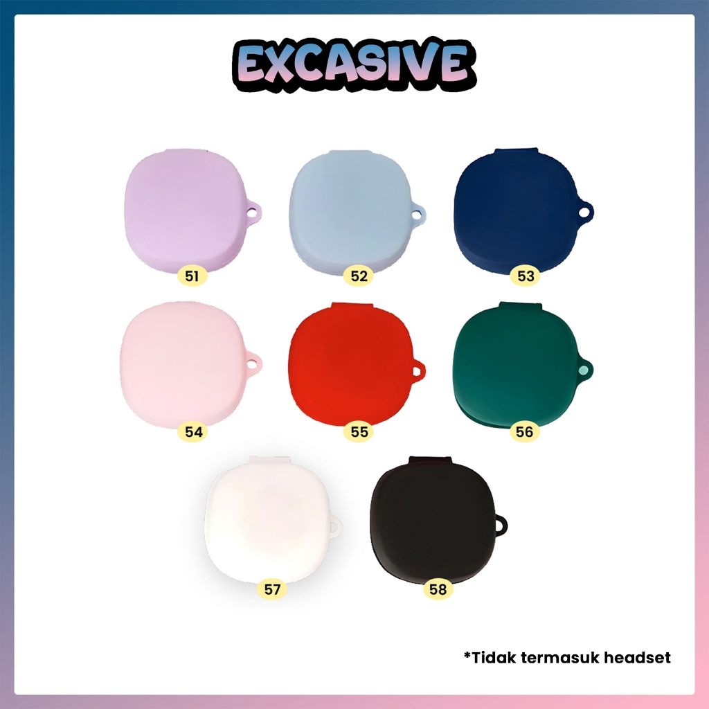 [WM] Case WM01 WM02 Baseus Encok Earphone Polos Warna Premium Silikon