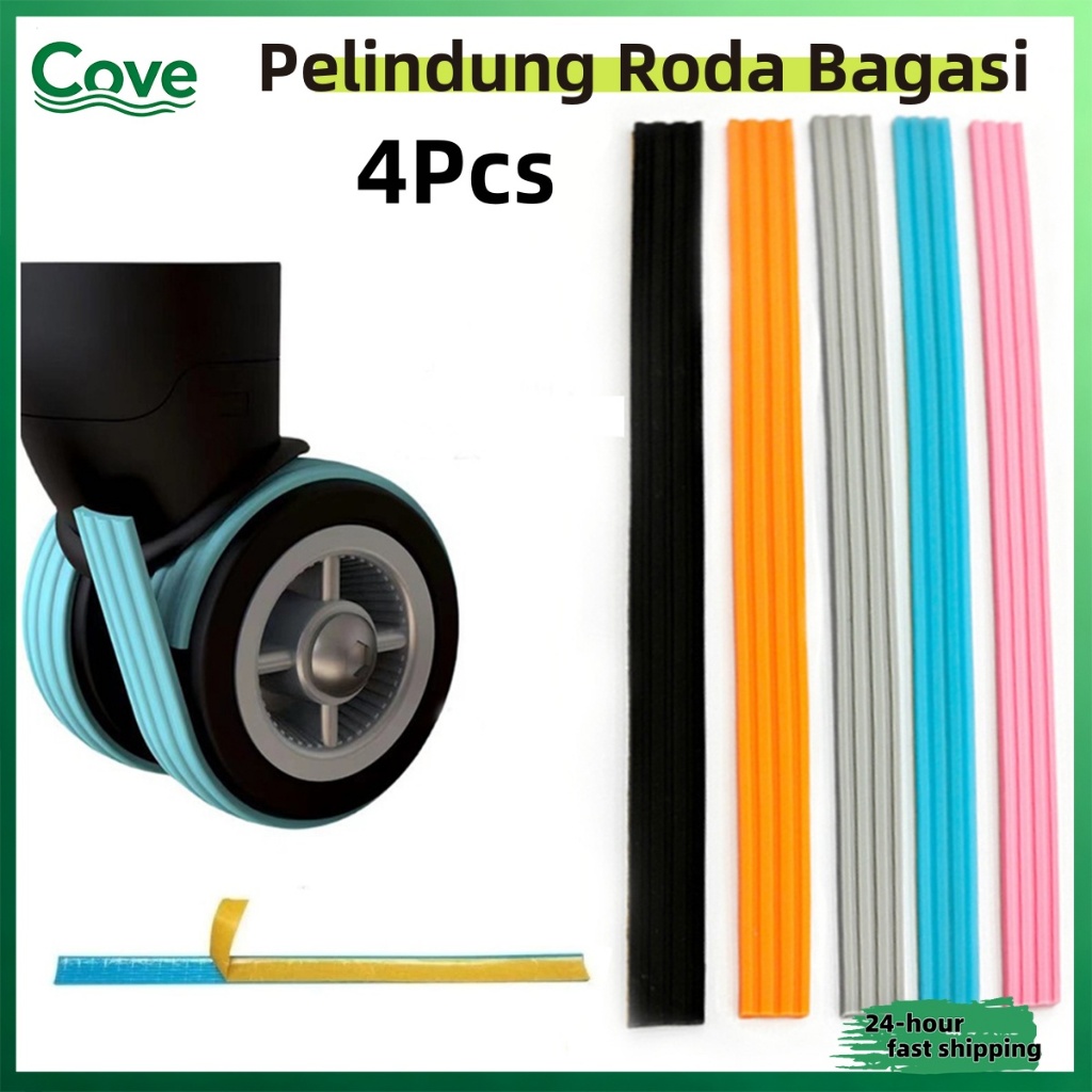 Pelindung Roda Koper 4 Pcs Stiker - Stiker Pelindung Roda Bagasi Koper Set Pelindung Roda 4 Pcs Set 