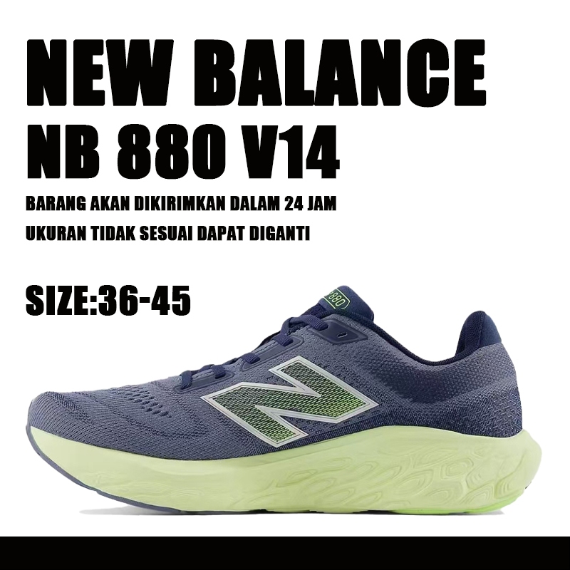 =*=Diskon Produk Baru=*= Sepatu lari santai New Balance NB Fresh Foam X 880v14, nyaman, anti licin, 
