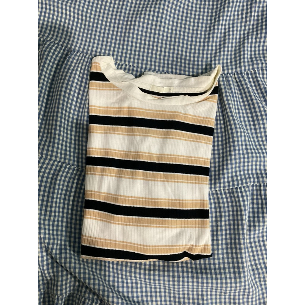 GU Strip Knit Tshirt