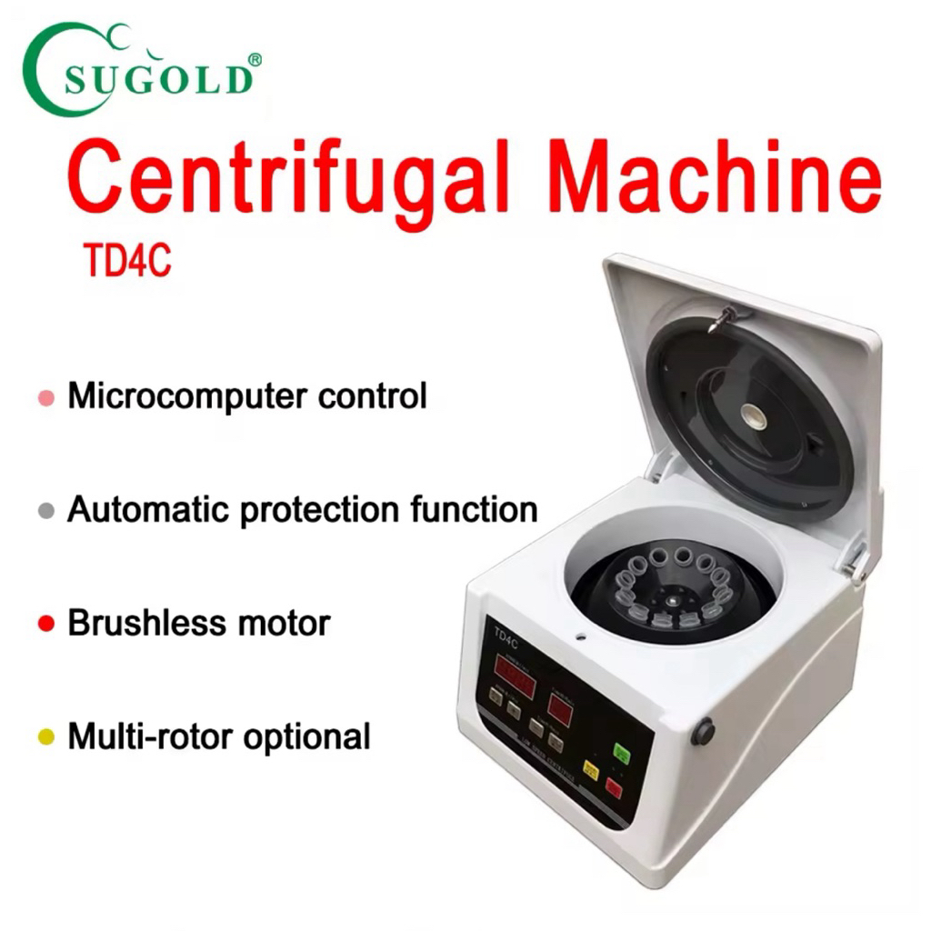 TD4C Desktop Laboratory Centrifuge - Low Speed 4000RPM Alat Laboratorium Mini Centrifuge