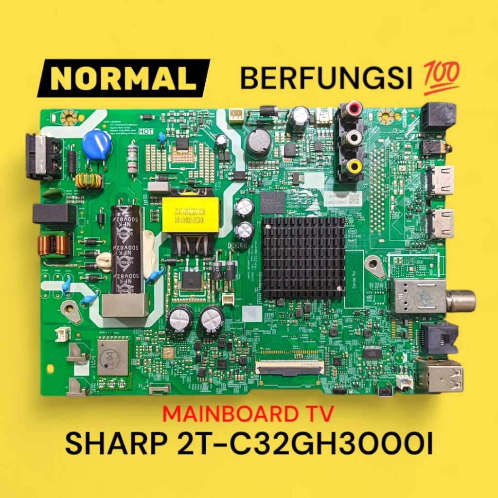 MB MAINBOARD TV LED SHARP 2T-C32GH3000I PANEL PT320AT02-5-XR-1