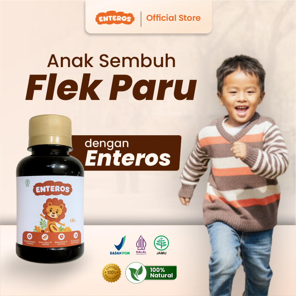 Enteros - Herbal Pendamping Penyembuhan Flek Paru Anak | Halal & BPOM 130ml