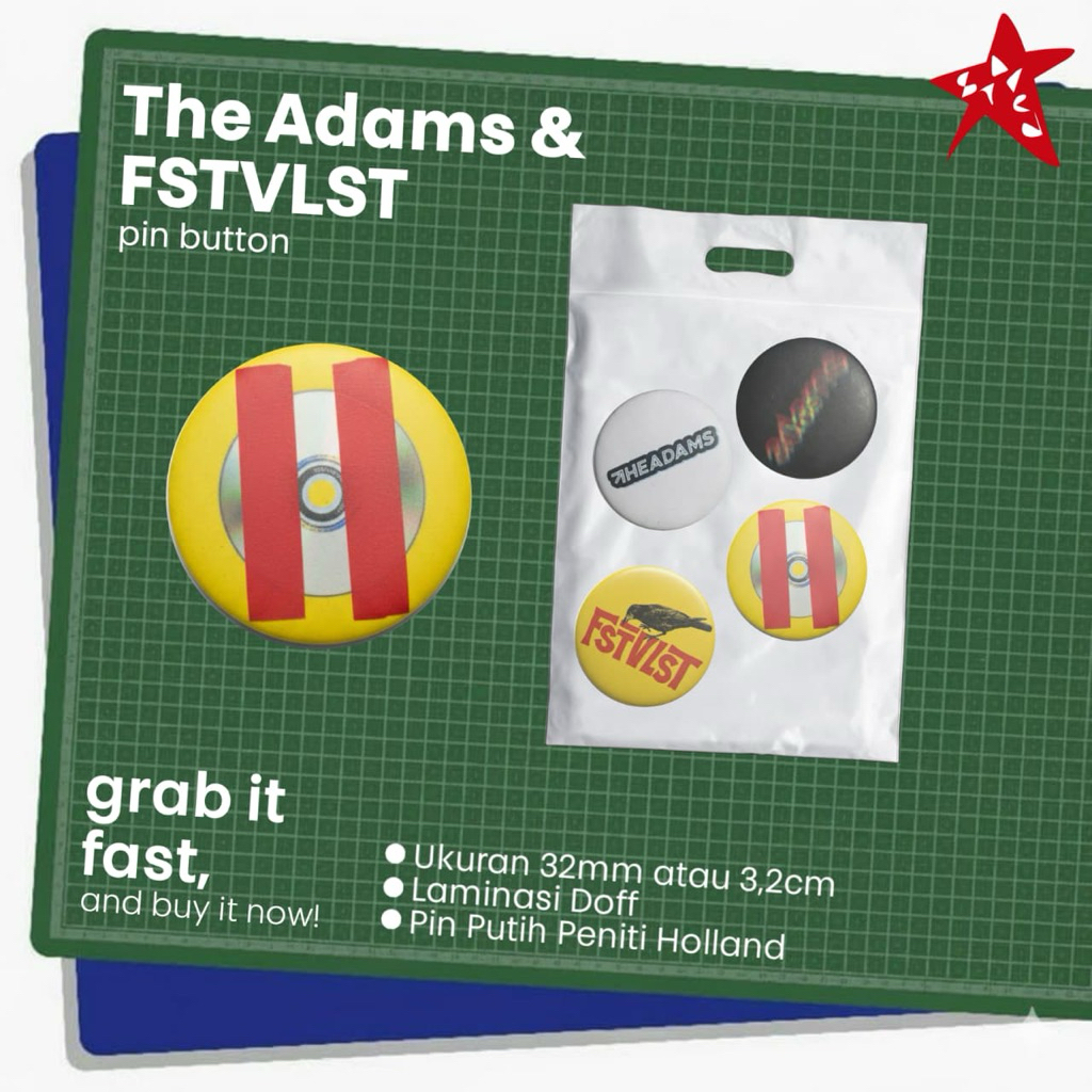 Pin Button II The Adams & FSTVLST