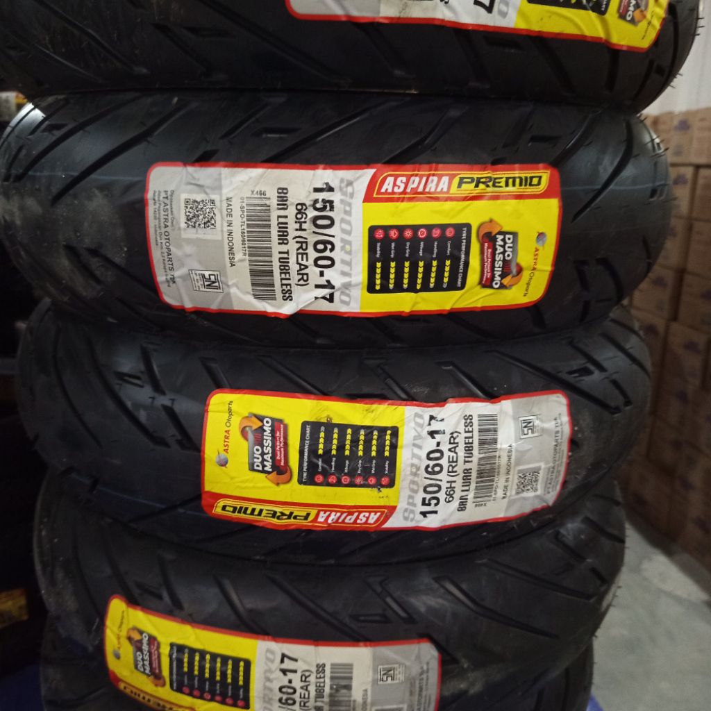 Ban Aspira Premio Sportivo RS 150 60 17 Ban Racing Harian Balap Aspira Premio 2023