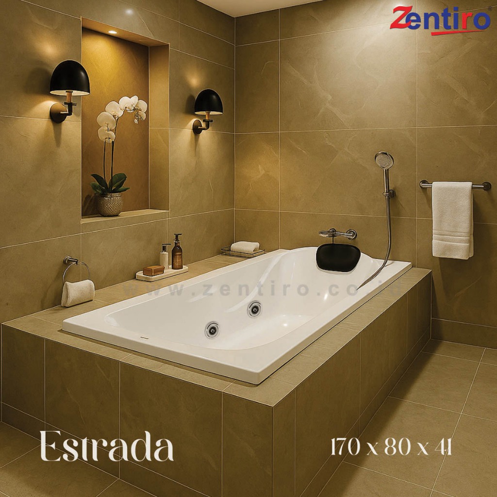 ZENTIRO Bathtub Jacuzzi Tanam Estrada | Bathtub Whirlpool Long 170